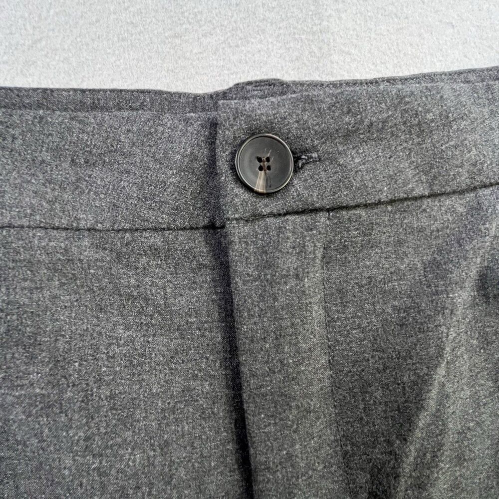 Zara Pants Women's Size Large Gray Wide Leg Pleated High Rise Trouser Dress - Picture 4 of 14